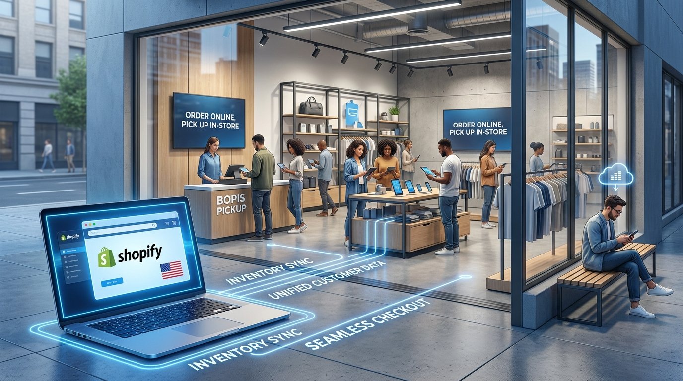 Omnichannel selling connecting Shopify stores with physical retail locations